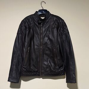 Diesel Brown Leather Jacket